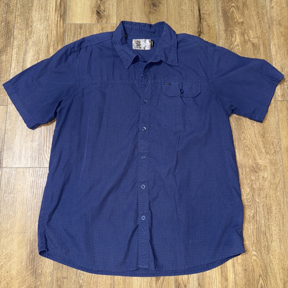 Real tree men's navy‎ shirt XL